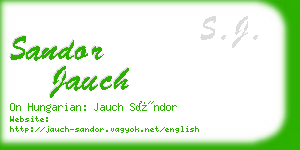 sandor jauch business card